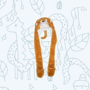 Kids Monkey Winter Hat with ear Flaps